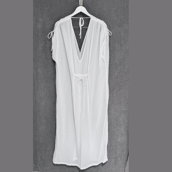 GAP Crinkle Cotton Modal Linen Maxi Cover-Up M/L - Picture 7 of 12